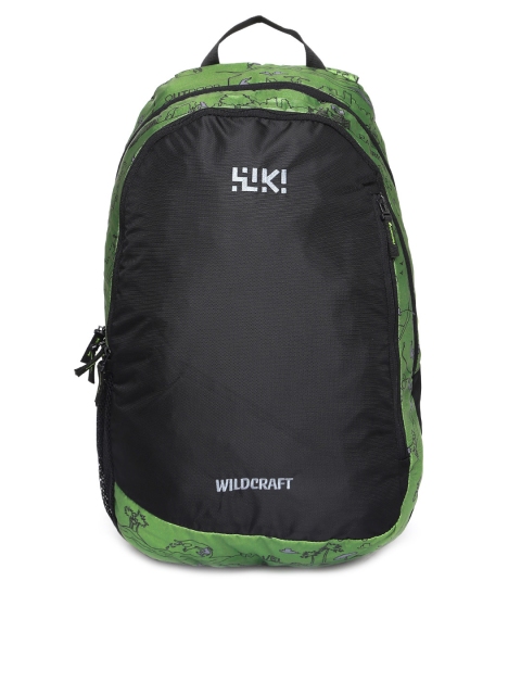 

Wildcraft Unisex Black & Green Lava Backpack