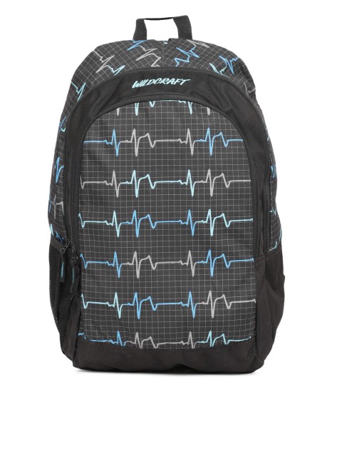 

Wildcraft Unisex Black Power Graphic Backpack