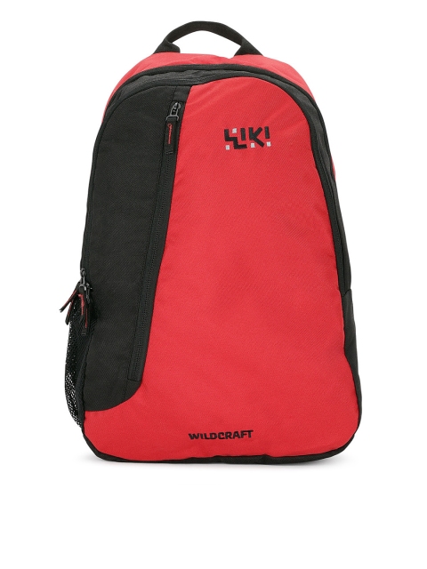 

Wildcraft Unisex Red & Black Colourblocked Backpack