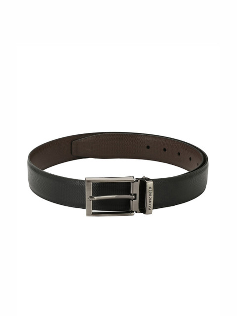 

Pacific Gold Men Black & Brown Reversible Solid Belt