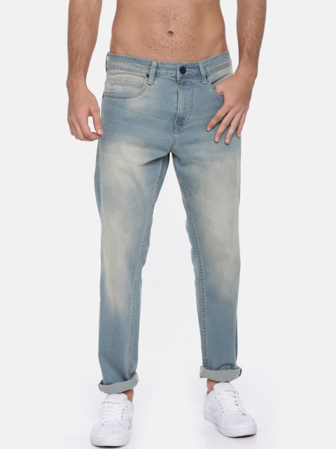 

HRX by Hrithik Roshan Men Blue Slim Fit Mid-Rise Clean Look Stretchable Jeans