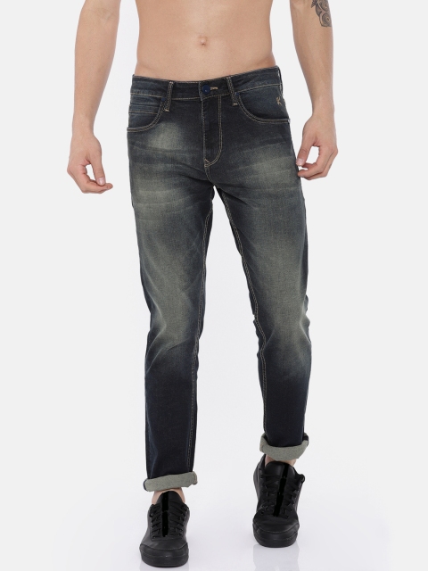 

HRX by Hrithik Roshan Men Blue Slim Fit Mid-Rise Clean Look Stretchable Jeans