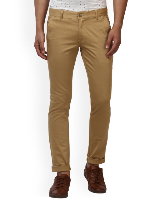 

Parx Men Khaki Slim Fit Solid Regular Trousers