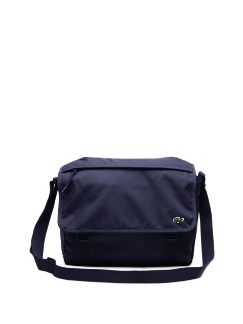 

Lacoste Men Navy Blue Solid Messenger Bag