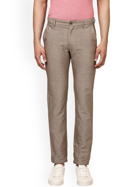 

Raymond Men Brown Slim Fit Solid Chinos
