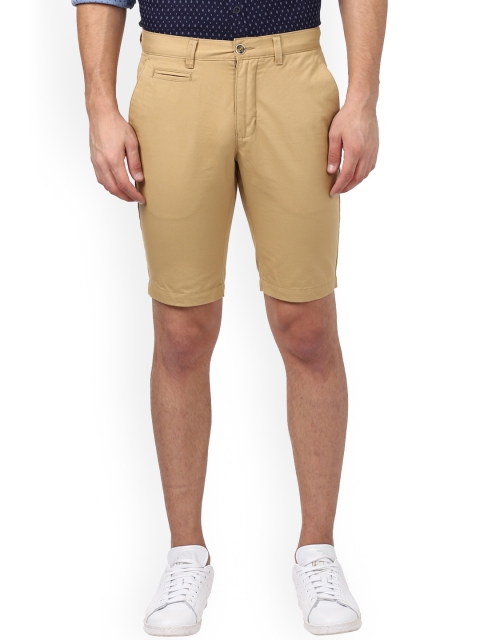 

Park Avenue Men Beige Solid Slim Fit Chino Shorts