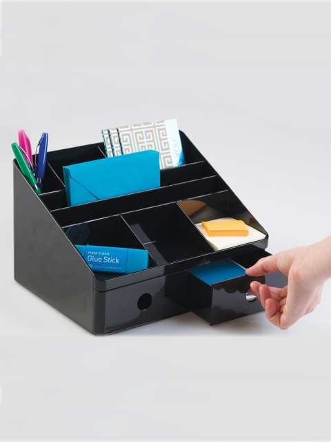 

InterDesign Black Plastic Multipurpose Organiser