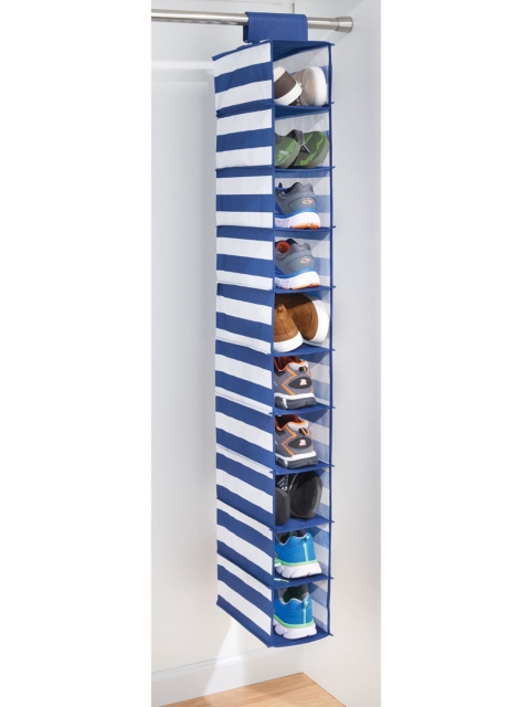

InterDesign Navy Blue & White Polypropylene Hanging Shoe Rack