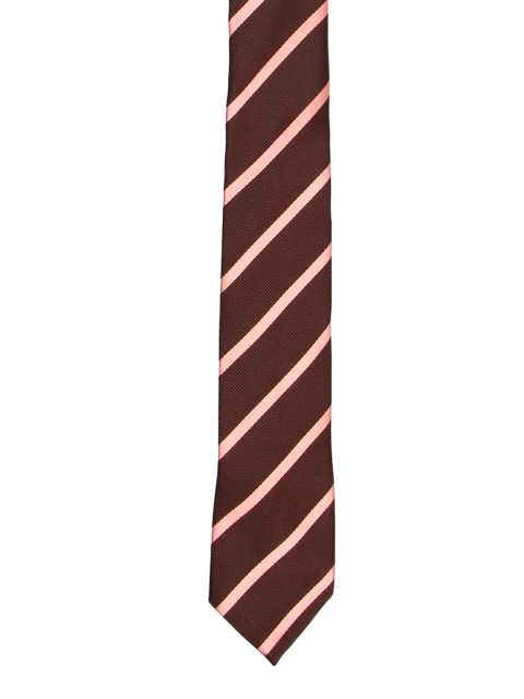 

Tossido Brown Striped Skinny Tie