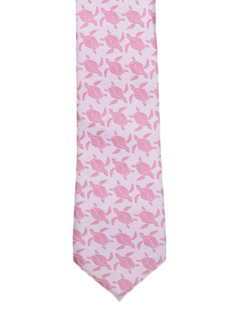 

Tossido Pink Woven Design Skinny Tie