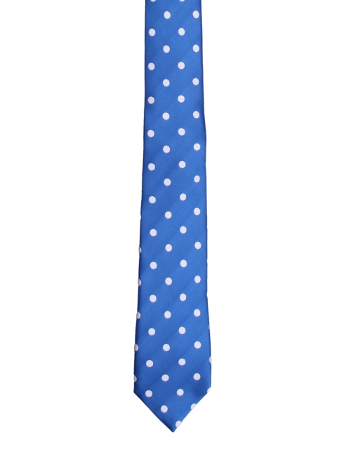 

Tossido Blue Woven Design Skinny Tie