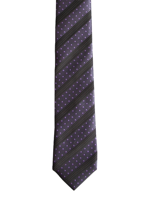 

Tossido Grey Woven Design Skinny Tie