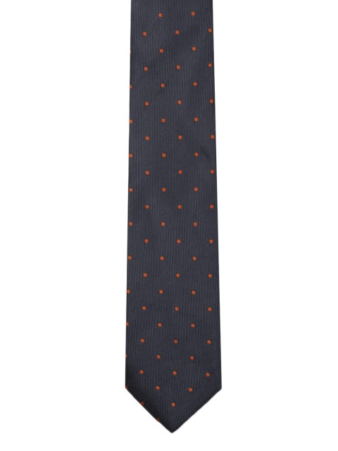 

Tossido Grey Woven Design Skinny Tie