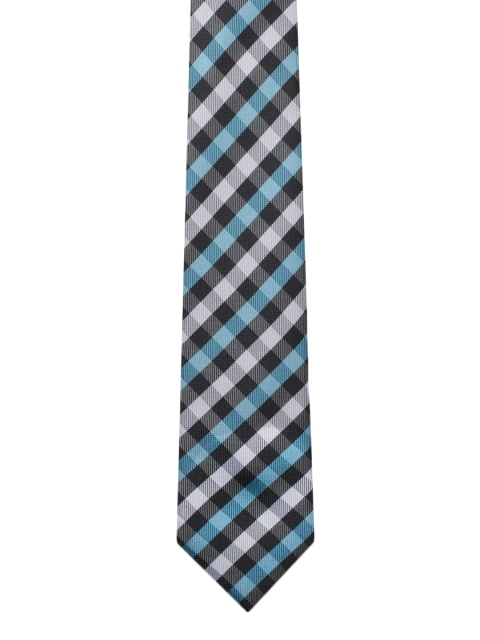 

Tossido Blue & Off-White Checked Skinny Tie