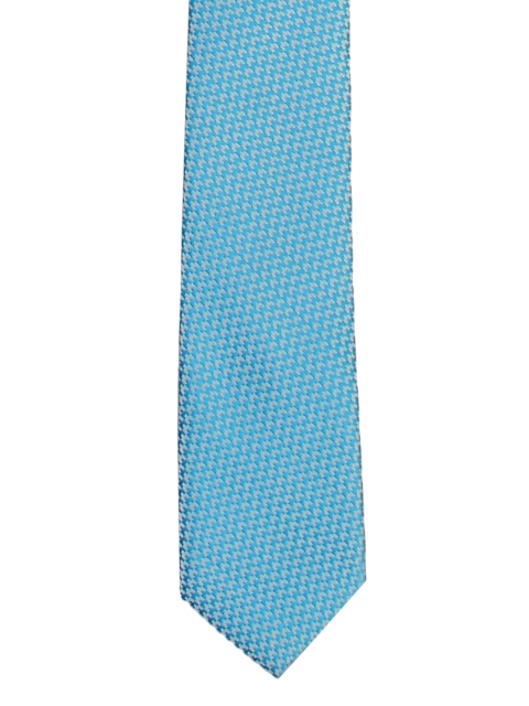 

Tossido Blue Woven Design Skinny Tie