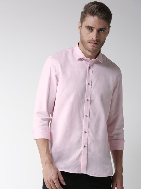 

Arrow New York Men Pink Slim Fit Solid Formal Shirt