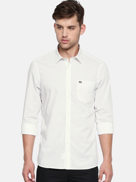 

Arrow Sport Men White Slim Fit Printed Casual Shirt