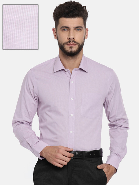 

Arrow Men Lavender Slim Fit Checked Formal Shirt