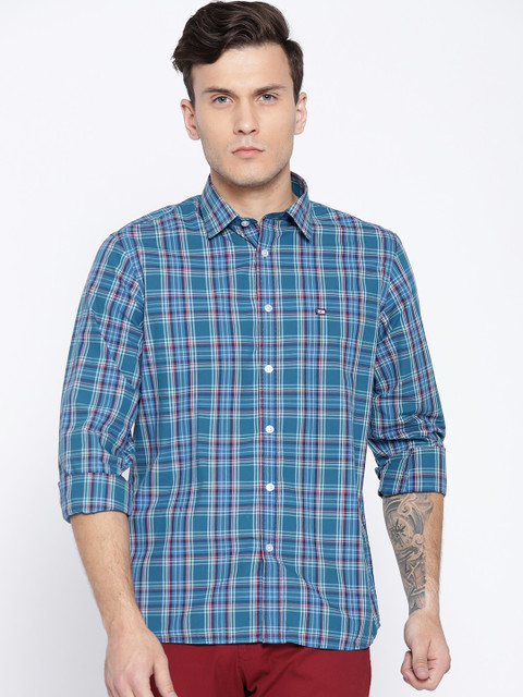 

Arrow Sport Men Blue Slim Fit Checked Casual Shirt