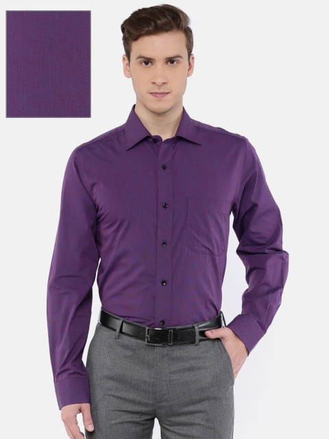 

Arrow Men Purple Regular Fit Solid Casual Shirt