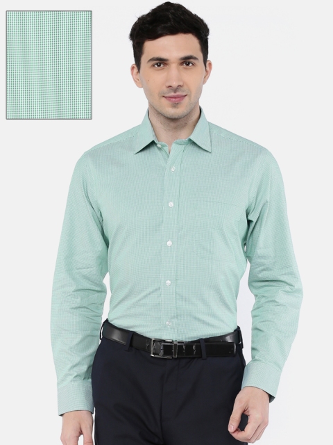 

Arrow Men Green & White Regular Fit Self Design Casual Shirt