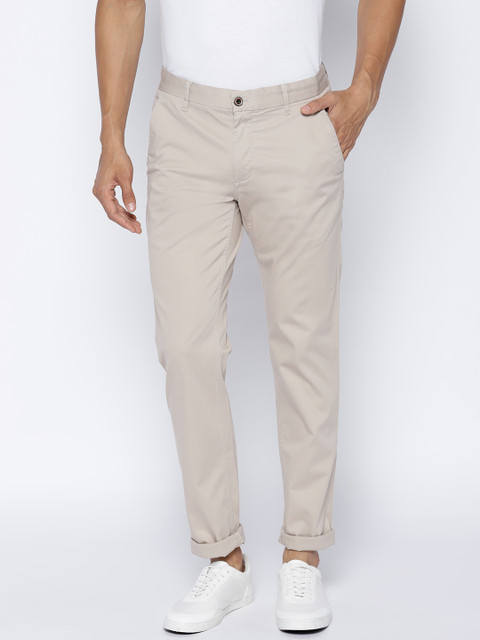 

Arrow Sport Men Beige Chrysler Fit Solid Regular Trousers