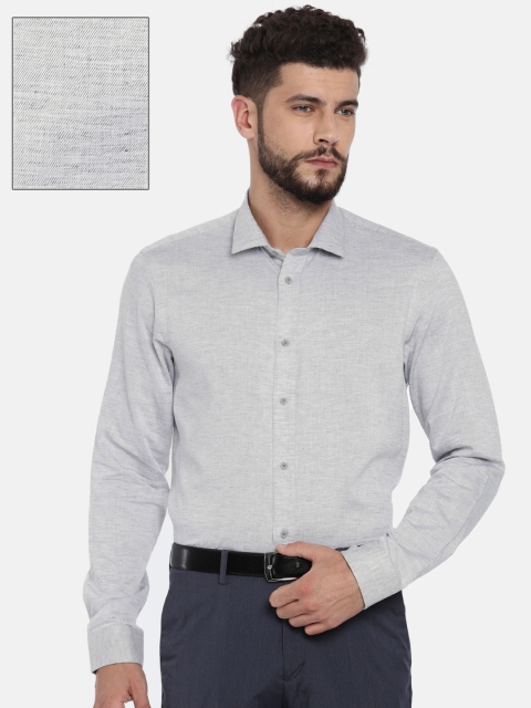 

Arrow New York Men Grey Slim Fit Solid Formal Shirt