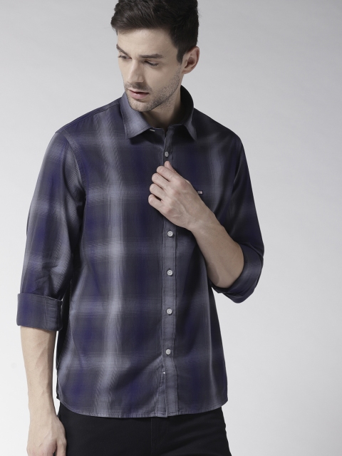 

Arrow Sport Men Coffee Brown Slim Fit Checked Casual Shirt