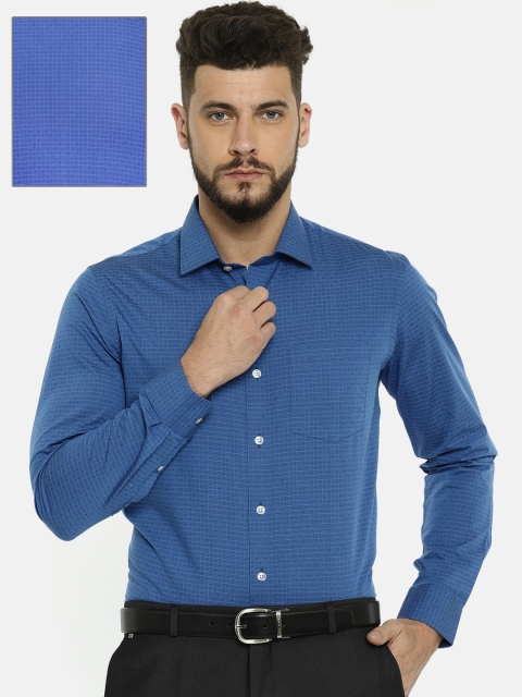

Arrow Men Blue Slim Fit Checked Formal Shirt