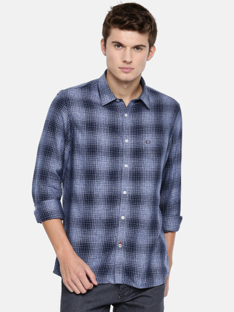 

Arrow Sport Men Blue Slim Fit Checked Casual Shirt