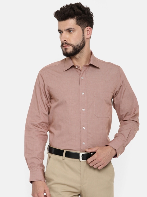 

Arrow Men Rust Brown Premium Regular Fit Checked Formal Shirt