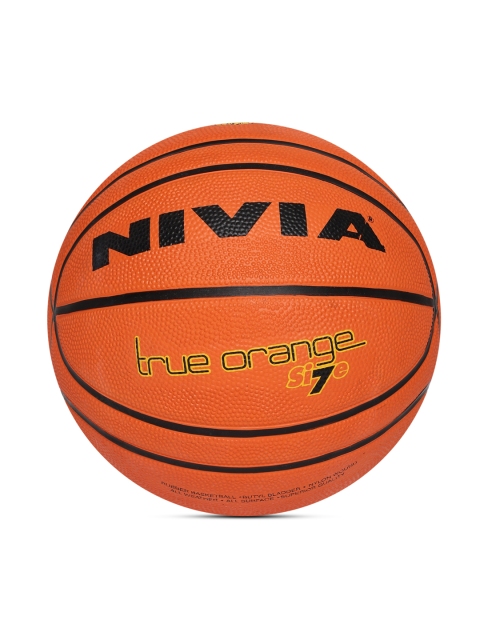 

NIVIA Unisex True Orange & Black Basketball