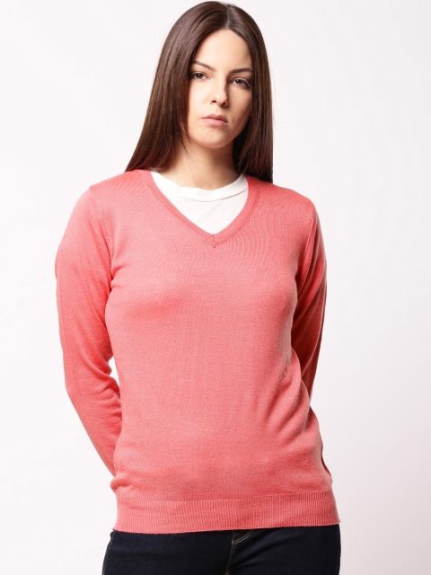 

ether Women Pink Solid Pullover
