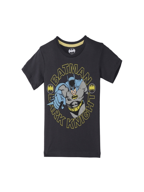 

Batman featured Black Tshirt for Boys, Charcoal