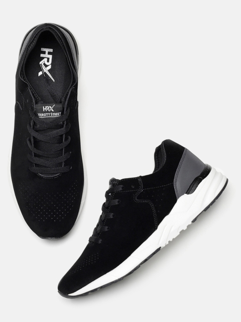 

HRX by Hrithik Roshan Men Black versity street Sneakers