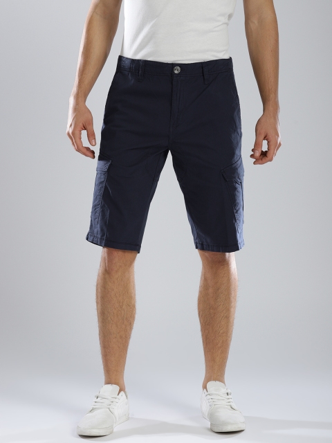 

GAS Navy Blue Straight Fit NECKI Cargo Shorts