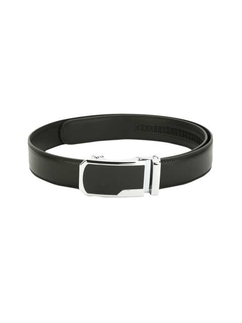 

Pacific Gold Men Black Solid Belt