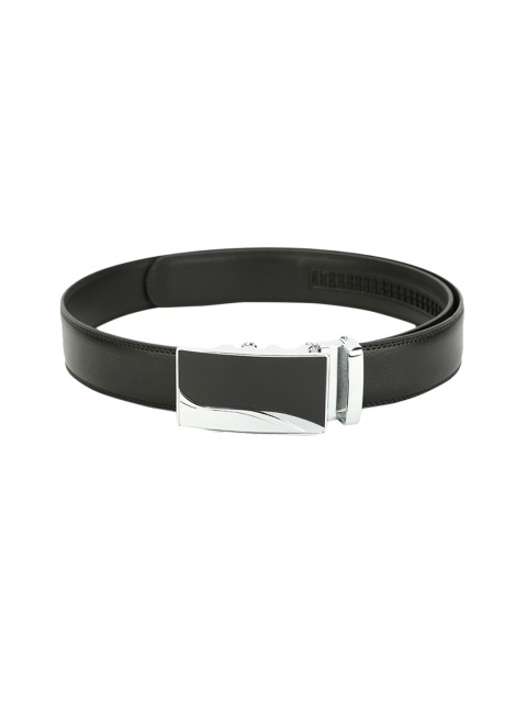 

Pacific Gold Men Black Solid Belt