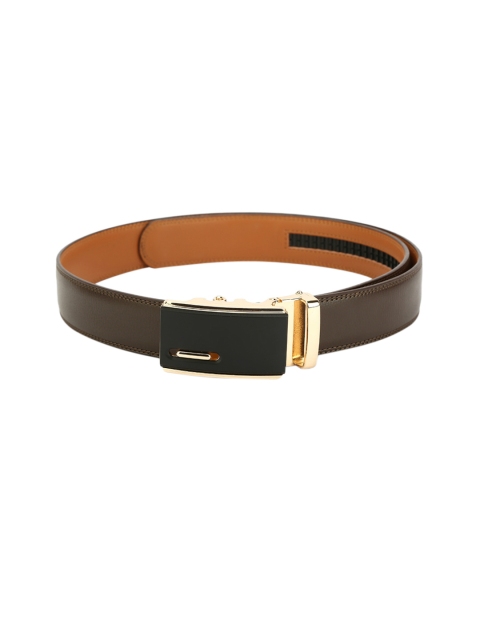 

Pacific Gold Men Brown Solid Leather Belt