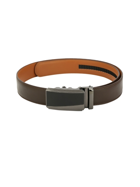 

Pacific Gold Men Coffee Brown Solid Genuine Leather Belt