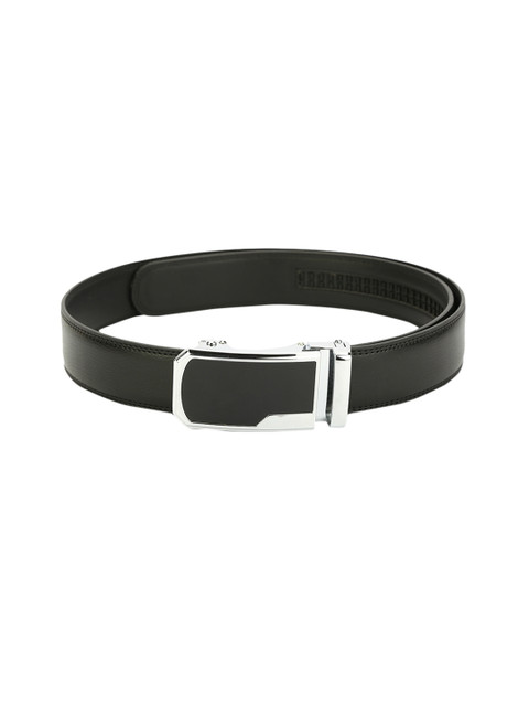 

Pacific Gold Men Black Solid Belt