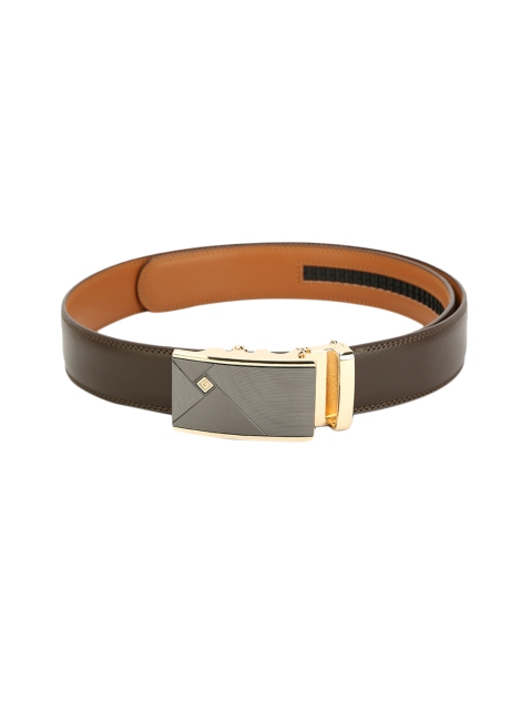 

Pacific Gold Men Brown Solid Belt