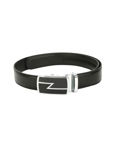 

Pacific Gold Men Black Solid Belt