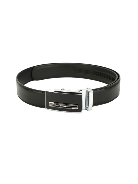 

Pacific Gold Men Black Solid Belt