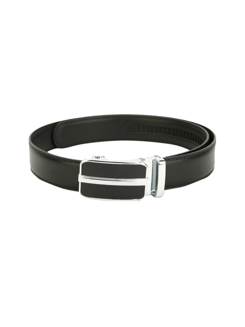 

Pacific Gold Men Black Solid Leather Belt