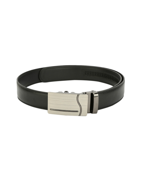 

Pacific Gold Men Black Solid Leather Belt