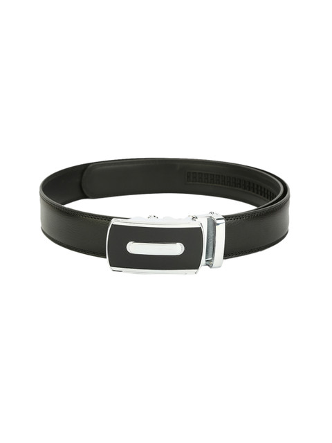 

Pacific Gold Men Black Solid Belt
