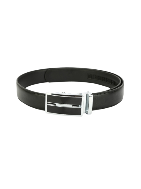 

Pacific Gold Men Black Solid Leather Belt