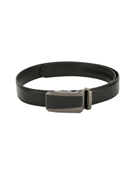 

Pacific Gold Men Black Solid Belt