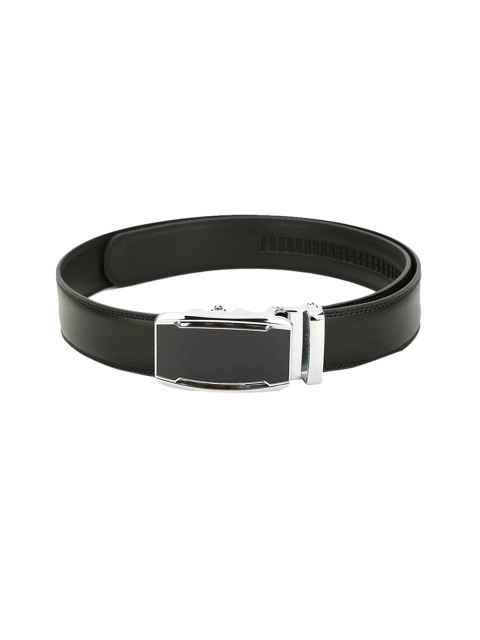 

Pacific Gold Men Black Solid Leather Belt